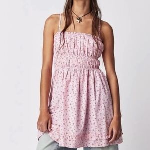 Free People Gabby mini dress in pink Size M